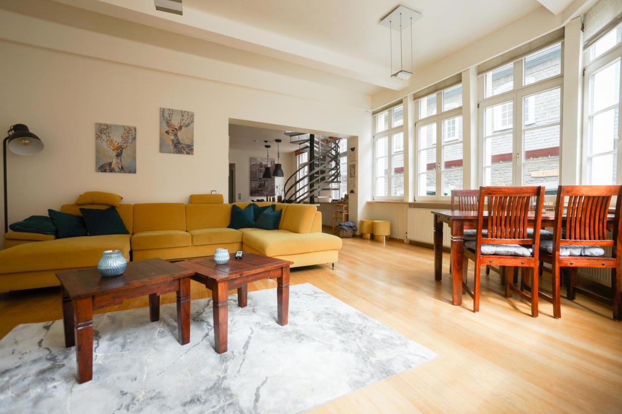 LOFT13 Traumhafte Wohnung mit Terrasse für 8 Gäste Monschau Exterior foto